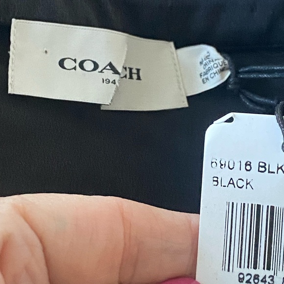 Coach black embellished SILK Ruffle Top - Picture 9 of 16